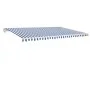 Automatic awning LED wind sensor blue and white 500x350 cm by vidaXL, Awnings - Ref: Foro24-3069031, Price: 699,11 €, Discoun...