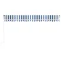 Automatic awning LED wind sensor blue and white 500x350 cm by vidaXL, Awnings - Ref: Foro24-3069031, Price: 699,11 €, Discoun...
