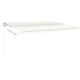 Automatisches Markisentuch mit LED-Windsensor Creme 500x350 cm von vidaXL, Markisen - Ref: Foro24-3069032, Preis: 699,95 €, R...
