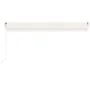 Automatic awning with wind sensor and LED cream 500x350 cm by vidaXL, Awnings - Ref: Foro24-3069032, Price: 699,95 €, Discoun...
