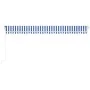 Toldo automático LED sensor de viento azul y blanco 600x350 cm de vidaXL, Toldos - Ref: Foro24-3069051, Precio: 794,84 €, Des...