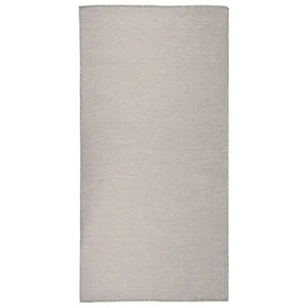 Outdoor flat weave taupe gray rug 100x200 cm by vidaXL, Rugs - Ref: Foro24-340780, Price: 38,30 €, Discount: %