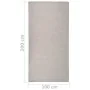 Outdoor flat weave taupe gray rug 100x200 cm by vidaXL, Rugs - Ref: Foro24-340780, Price: 38,30 €, Discount: %