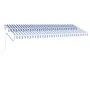 Automatische Markise LED-Windsensor blau und weiß 500x350 cm von vidaXL, Markisen - Ref: Foro24-3069671, Preis: 818,31 €, Rab...