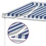 Automatische Markise LED-Windsensor blau und weiß 500x350 cm von vidaXL, Markisen - Ref: Foro24-3069671, Preis: 818,31 €, Rab...
