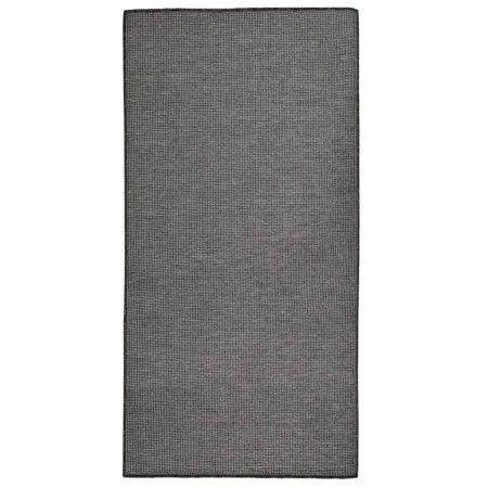 Grauer flachgewebter Outdoor-Teppich 100x200 cm von vidaXL, Teppiche - Ref: Foro24-340773, Preis: 47,37 €, Rabatt: %
