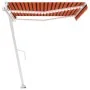 Automatische Markise LED-Windsensor orange braun 450x350 cm von vidaXL, Markisen - Ref: Foro24-3069655, Preis: 797,27 €, Raba...