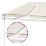 Automatic awning with LED and wind sensor cream 500x350 cm by vidaXL, Awnings - Ref: Foro24-3069672, Price: 819,09 €, Discoun...