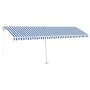 Automatische Markise LED-Windsensor blau und weiß 600x350 cm von vidaXL, Markisen - Ref: Foro24-3069691, Preis: 924,29 €, Rab...