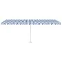 Automatische Markise LED-Windsensor blau und weiß 600x350 cm von vidaXL, Markisen - Ref: Foro24-3069691, Preis: 924,29 €, Rab...