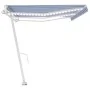Automatische Markise LED-Windsensor blau und weiß 600x350 cm von vidaXL, Markisen - Ref: Foro24-3069691, Preis: 924,29 €, Rab...