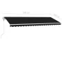 Automatic awning LED wind sensor anthracite gray 500x350 cm by vidaXL, Awnings - Ref: Foro24-3069674, Price: 836,04 €, Discou...