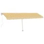Automatische Markise LED-Windsensor gelb weiß 600x350cm von vidaXL, Markisen - Ref: Foro24-3069693, Preis: 919,04 €, Rabatt: %