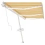 Automatische Markise LED-Windsensor gelb weiß 600x350cm von vidaXL, Markisen - Ref: Foro24-3069693, Preis: 919,04 €, Rabatt: %