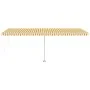 Automatische Markise LED-Windsensor gelb weiß 600x350cm von vidaXL, Markisen - Ref: Foro24-3069693, Preis: 919,04 €, Rabatt: %