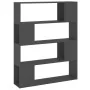 Gray space divider shelf 100x24x124 cm by vidaXL, Bookcases and shelves - Ref: Foro24-809190, Price: 58,29 €, Discount: %