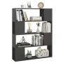 Gray space divider shelf 100x24x124 cm by vidaXL, Bookcases and shelves - Ref: Foro24-809190, Price: 58,29 €, Discount: %