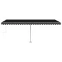 Automatic awning LED wind sensor anthracite gray 600x350 cm by vidaXL, Awnings - Ref: Foro24-3069694, Price: 937,57 €, Discou...