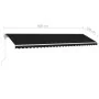 Automatische Markise LED-Windsensor Anthrazitgrau 600x350 cm von vidaXL, Markisen - Ref: Foro24-3069694, Preis: 937,57 €, Rab...