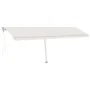 Automatic awning with wind sensor and LED cream 600x350 cm by vidaXL, Awnings - Ref: Foro24-3069692, Price: 921,00 €, Discoun...