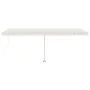Automatic awning with wind sensor and LED cream 600x350 cm by vidaXL, Awnings - Ref: Foro24-3069692, Price: 921,00 €, Discoun...