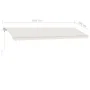 Automatic awning with wind sensor and LED cream 600x350 cm by vidaXL, Awnings - Ref: Foro24-3069692, Price: 921,00 €, Discoun...
