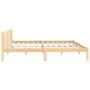 Solid pine wood bed frame 180x200 cm by vidaXL, Beds and slatted bases - Ref: Foro24-810097, Price: 111,55 €, Discount: %