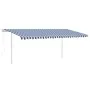 Automatisches LED-Markise mit Windsensor, blau und weiß, 5x3,5 m von vidaXL, Markisen - Ref: Foro24-3070071, Preis: 785,88 €,...