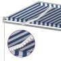Automatic awning with wind sensor LED blue and white 5x3.5 m by vidaXL, Awnings - Ref: Foro24-3070071, Price: 785,88 €, Disco...