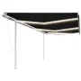 Toldo automático LED sensor de viento gris antracita 6x3,5 m de vidaXL, Toldos - Ref: Foro24-3070094, Precio: 953,61 €, Descu...