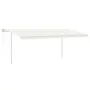 Toldo automático con LED y sensor de viento crema 5x3,5 m de vidaXL, Toldos - Ref: Foro24-3070072, Precio: 786,66 €, Descuent...