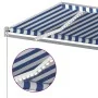 Automatische Markise LED-Windsensor blau weiß 6x3,5 m von vidaXL, Markisen - Ref: Foro24-3070091, Preis: 939,65 €, Rabatt: %
