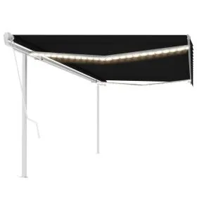Automatic awning LED wind sensor anthracite gray 5x3.5 m by vidaXL, Awnings - Ref: Foro24-3070074, Price: 818,46 €, Discount: %