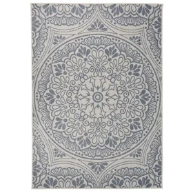 Blue striped flat weave outdoor rug 140x200 cm by vidaXL, Rugs - Ref: Foro24-340831, Price: 48,15 €, Discount: %