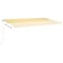 Toldo automático LED sensor de viento amarillo blanco 6x3,5 m de vidaXL, Toldos - Ref: Foro24-3070093, Precio: 934,30 €, Desc...