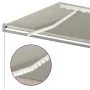 Toldo automático LED sensor de viento crema 6x3,5 m by vidaXL, Awnings - Ref: Foro24-3070092, Price: 936,37 €, Discount: %