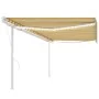 Automatic awning with wind sensor LED yellow and white 5x3.5 m by vidaXL, Awnings - Ref: Foro24-3070073, Price: 785,11 €, Dis...