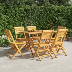 Folding garden chairs 6 pcs solid teak wood 47x62x90 cm by vidaXL, Garden chairs - Ref: Foro24-3155065, Price: 443,94 €, Disc...