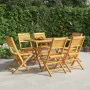 Folding garden chairs 6 pcs solid teak wood 47x62x90 cm by vidaXL, Garden chairs - Ref: Foro24-3155065, Price: 443,91 €, Disc...