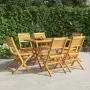 Klappbare Gartenstühle 6 Stück aus massivem Teakholz 47x62x90 cm von vidaXL, Gartenstühle - Ref: Foro24-3155065, Preis: 443,9...