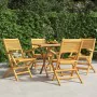 Klappbare Gartenstühle 4 Stück aus massivem Teakholz 55x62x90 cm von vidaXL, Gartenstühle - Ref: Foro24-3155067, Preis: 290,1...