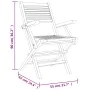 Klappbare Gartenstühle 4 Stück aus massivem Teakholz 55x62x90 cm von vidaXL, Gartenstühle - Ref: Foro24-3155067, Preis: 290,1...