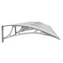 Gray and transparent polycarbonate door canopy 350x75 cm by vidaXL, Awnings - Ref: Foro24-153592, Price: 89,31 €, Discount: %