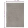 Rectangular gray cotton rug 160x230 cm by vidaXL, Rugs - Ref: Foro24-345122, Price: 85,66 €, Discount: %