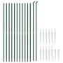 Cerca de alambre con pinchos de anclaje verde 2x25 m de vidaXL, Paneles de vallas - Ref: Foro24-154110, Precio: 341,61 €, Des...