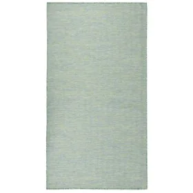 Türkisfarbener flachgewebter Outdoor-Teppich 80x150 cm von vidaXL, Teppiche - Ref: Foro24-340799, Preis: 28,46 €, Rabatt: %
