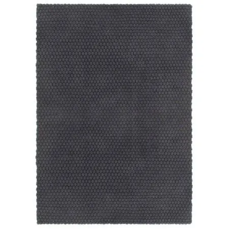 Rechteckiger anthrazitfarbener Baumwollteppich 160x230 cm von vidaXL, Teppiche - Ref: Foro24-345117, Preis: 122,97 €, Rabatt: %