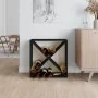 Botellero de madera maciza de pino negro 62x25x62 cm de vidaXL, Armarios para vino y licores - Ref: Foro24-821763, Precio: 55...