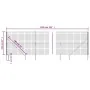 Wire fence with anchor spikes green 2.2x10 m by vidaXL, fence panels - Ref: Foro24-154135, Price: 165,70 €, Discount: %