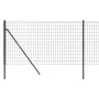 Anthrazitgrauer verzinkter Stahldrahtzaun 1x10 m von vidaXL, Zaunpaneele - Ref: Foro24-154193, Preis: 77,29 €, Rabatt: %